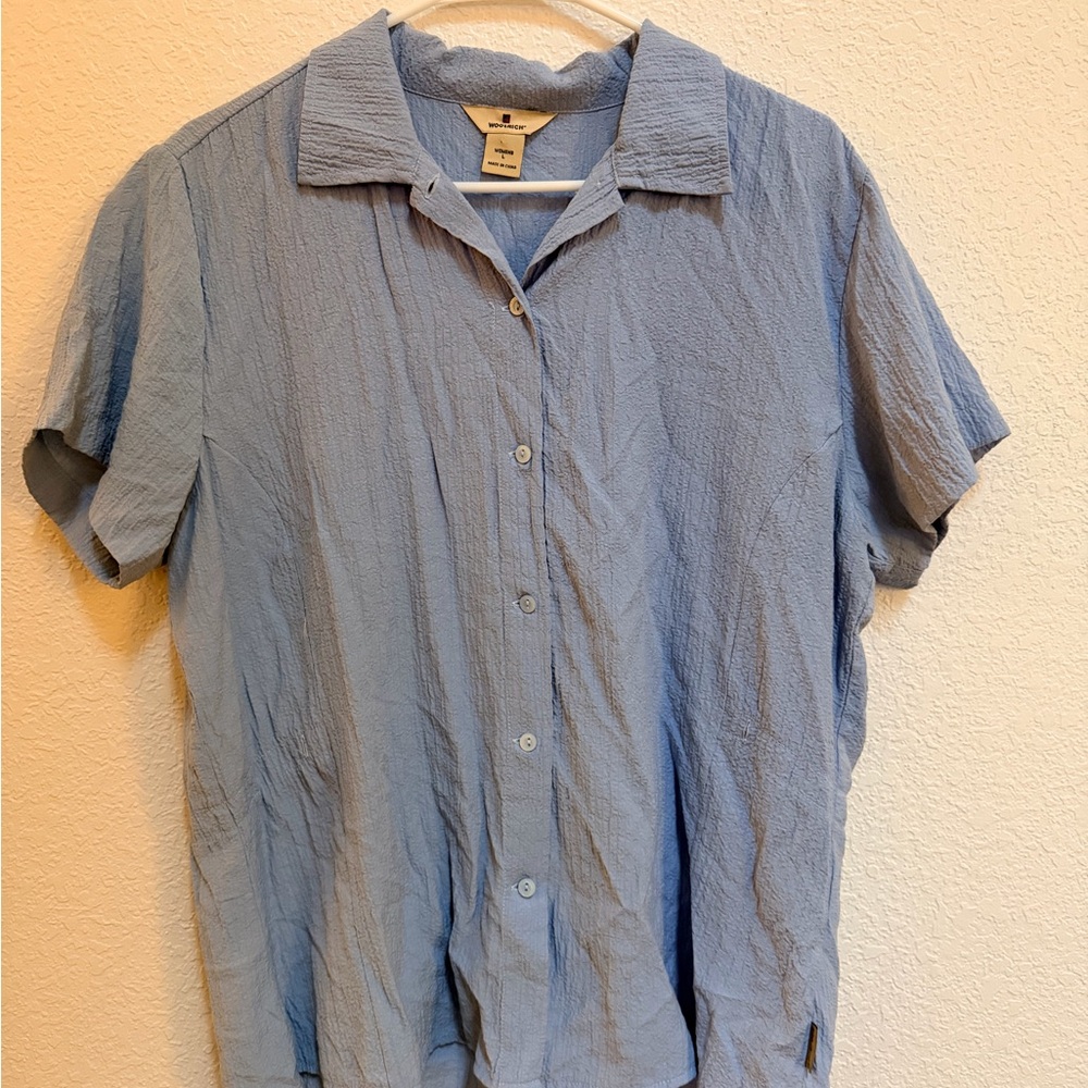 Woolrich Light Blue Casual Button Down Shirt